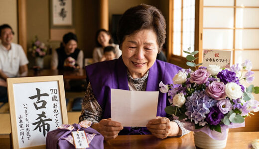 古希祝いでもらって嬉しかったもの|70歳の母・父が本当に喜んだプレゼントランキング