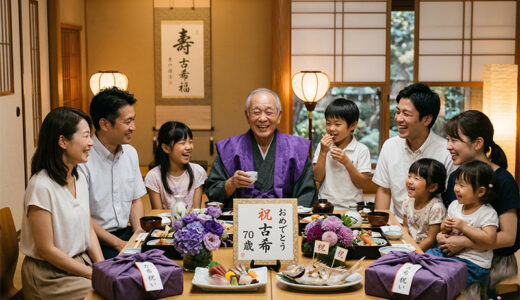 古希祝いのやり方ガイド｜還暦との違い・流れ・マナー・70歳に喜ばれる準備術