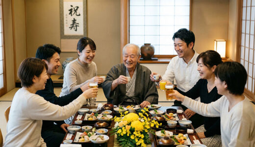 長寿祝いの挨拶・乾杯例文｜幹事向け進行台本付き【還暦〜百寿対応・2026年版】