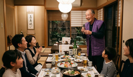 喜寿祝いの挨拶・スピーチ例文｜本人の謝辞から乾杯まで場面別テンプレート集【2026年版】