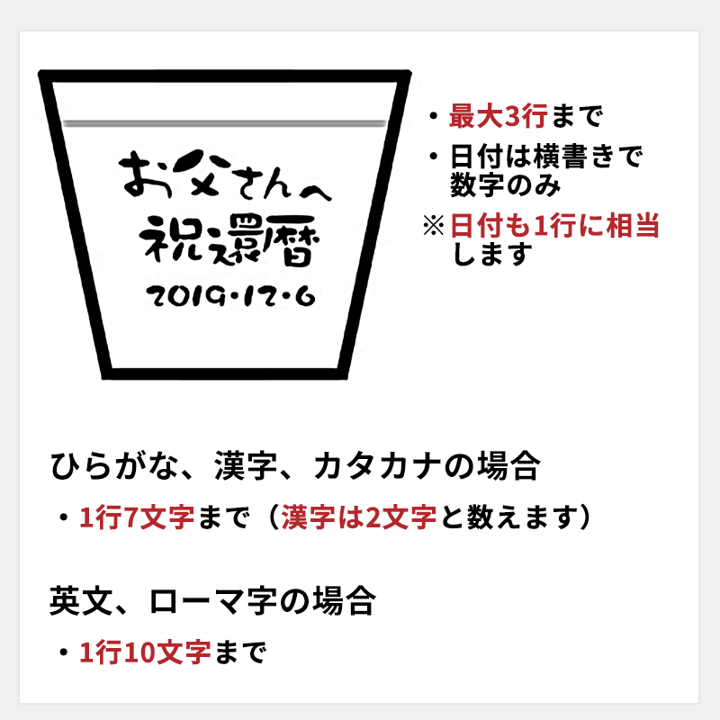 名入れ黒彩ロックカップ［納期：約1週間］