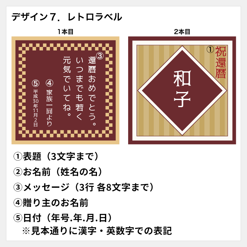 名入れラベル果実リキュールセット<2本セット>［納期：約1週間］※20歳未満の方の飲酒は法律で禁止されています