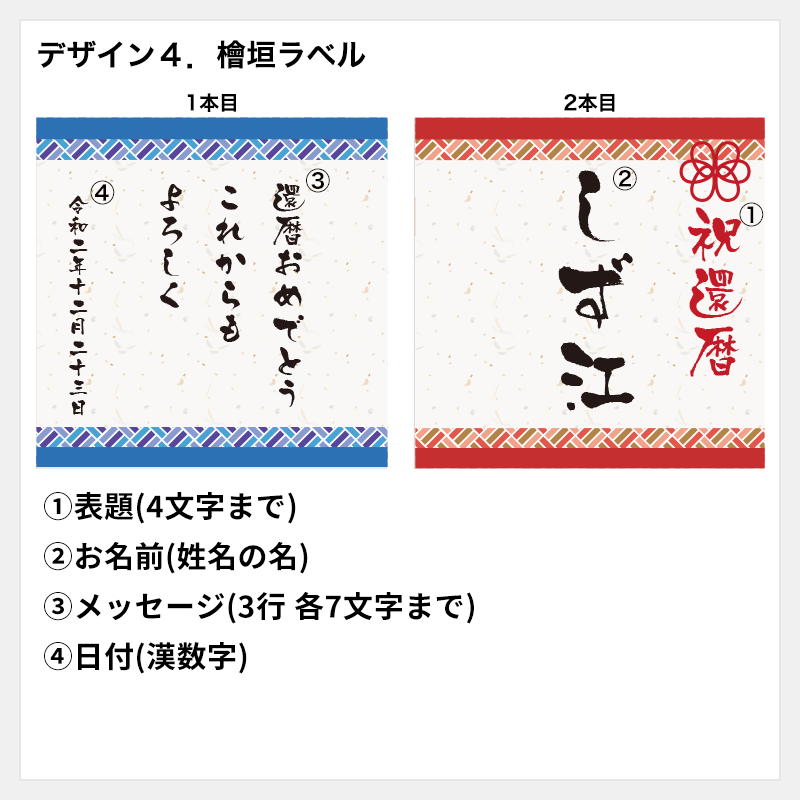 名入れラベル果実リキュールセット<2本セット>［納期：約1週間］※20歳未満の方の飲酒は法律で禁止されています