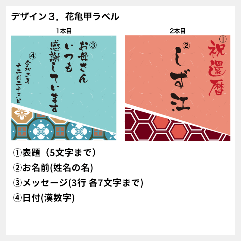 名入れラベル果実リキュールセット<2本セット>［納期：約1週間］※20歳未満の方の飲酒は法律で禁止されています