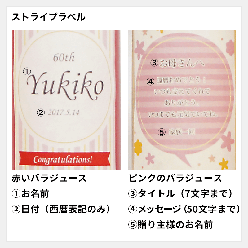 還暦ミニベアセット<バラジュース>［納期：約1週間］