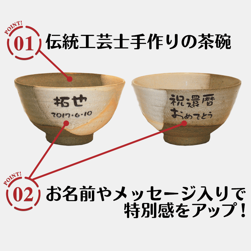 名入れ 夫婦ご飯茶碗［納期：約1週間］