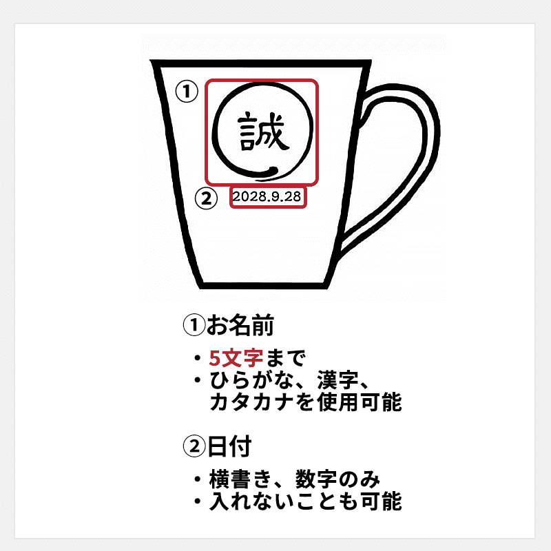 間取唐草マグカップ 筆丸タイプ［納期：約1週間］