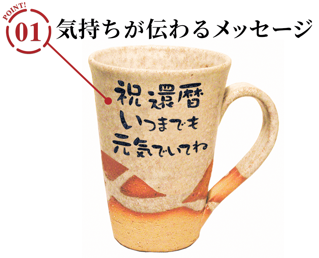 名入れ マグカップ 淡雪のポイント