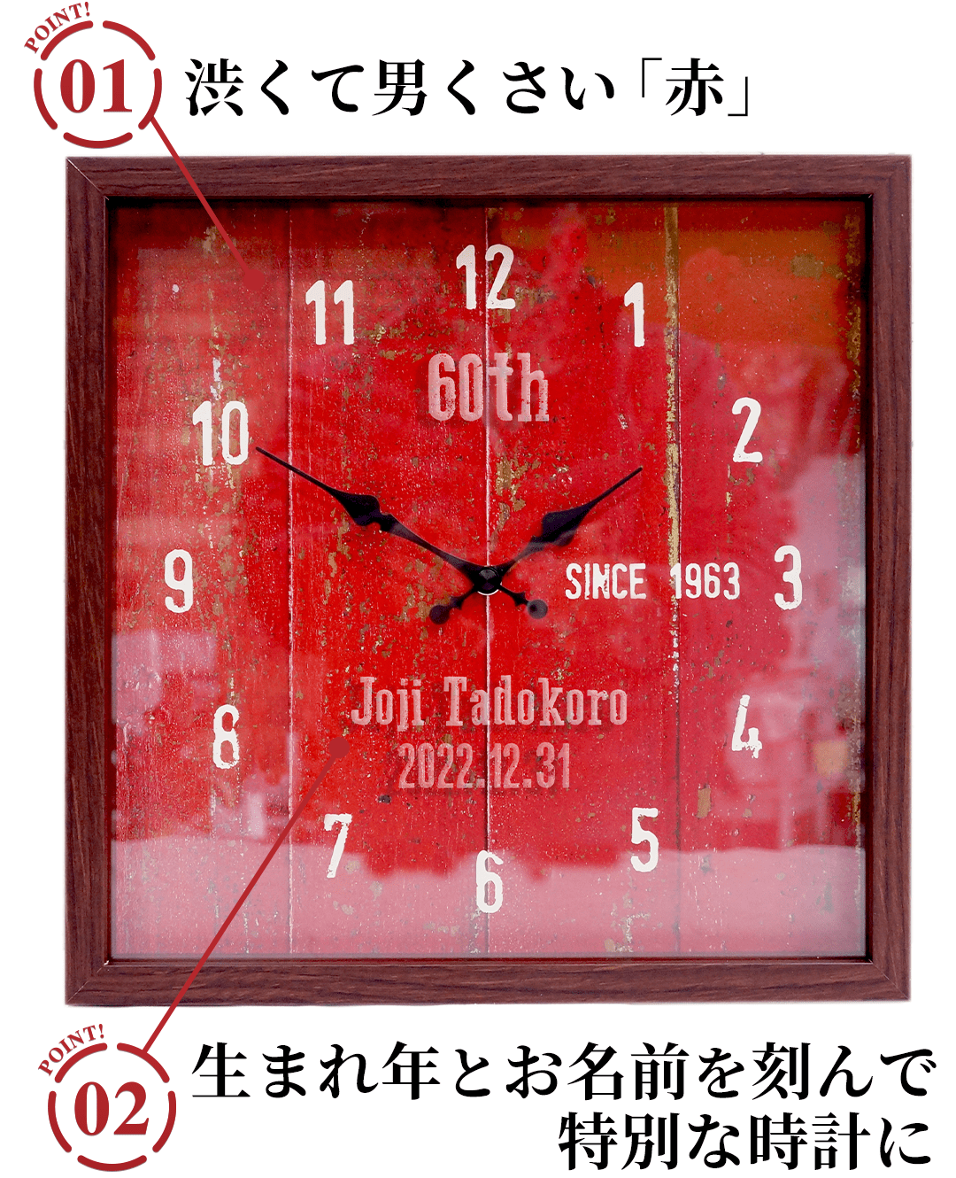 年輪時計のポイント