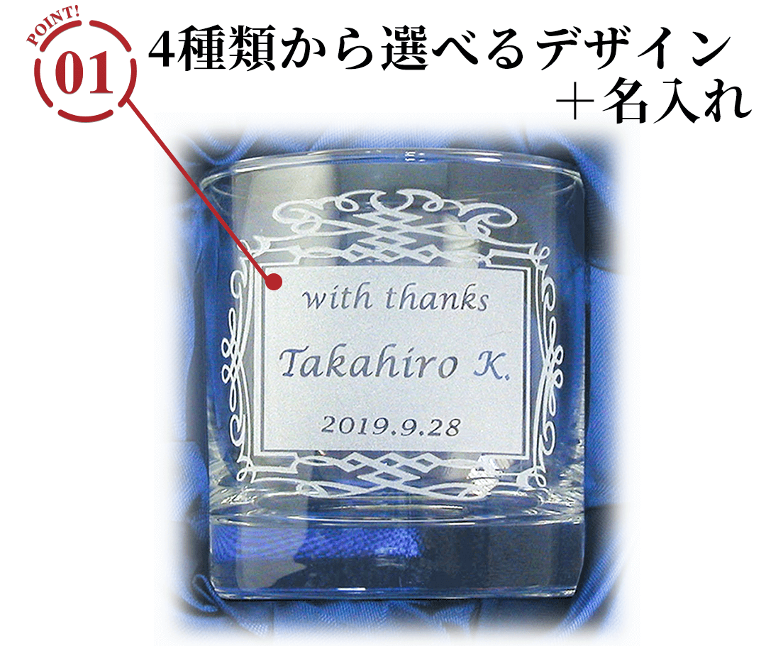 名入れロックグラスのポイント