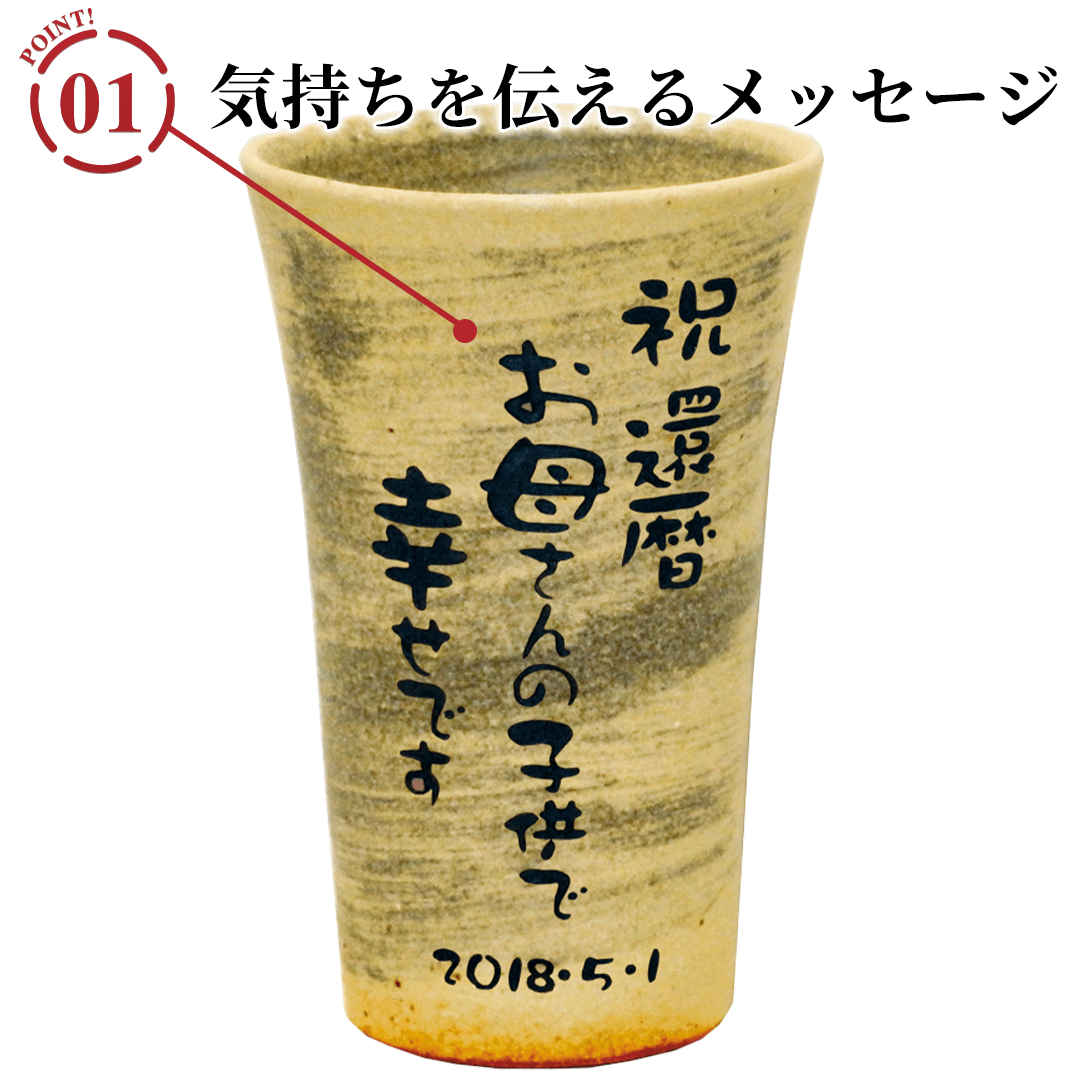 名入れ フリーカップ しえんのポイント