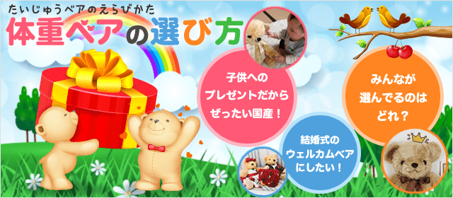 体重ベアの選び方